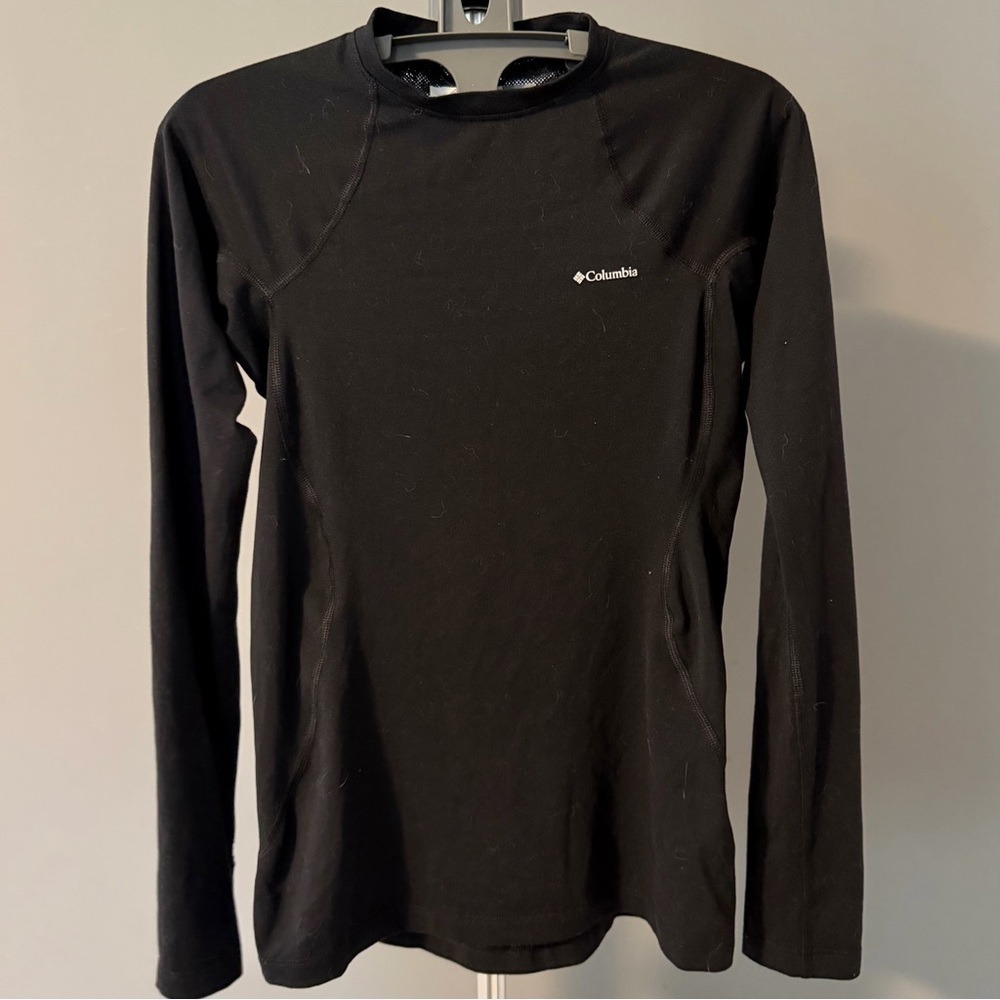 Columbia Omni-Wick Performance Long Sleeve Base Layer Shirt in Black